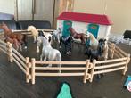 Schleich paarden manege camper dierenambulance, Ophalen of Verzenden, Gebruikt