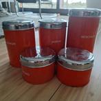 5 Oranje Bussen: Beschuit, Suiker, Cacao, Thee, Koffie, Huis en Inrichting, Keuken | Keukenbenodigdheden, Ophalen of Verzenden