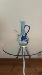 Antieke (Fenton?) Art Glass Azijnkaraf - Aqua Opalescent, Huis en Inrichting, Woonaccessoires | Vazen, Blauw, Nieuw, Ophalen of Verzenden