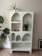 WOOOD Caz Vakkenkast Opbergkast - Plywood - Wit - 180x95x32, Ophalen, Zo goed als nieuw, Minder dan 150 cm, 150 tot 200 cm