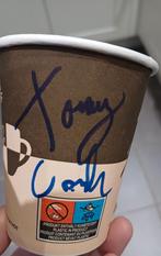 Tommy Cash handtekening Songfestival gesigneerde koffiebeker, Ophalen of Verzenden, Zo goed als nieuw
