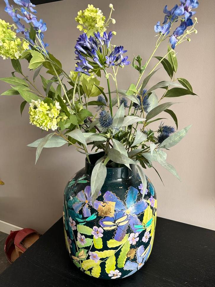 Vaas kunst van Sharon - Kunstobject, Huis en Inrichting, Woonaccessoires | Vazen, Zo goed als nieuw, Overige kleuren, Minder dan 50 cm