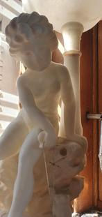 Albasten lamp Meisje en kat, Italië, Ophalen