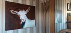 Mooi schilderij van een witte geit farm animals painting, Antiek en Kunst, Ophalen