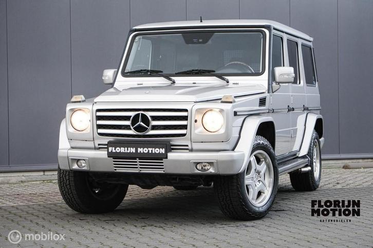 Mercedes G-klasse AMG 55 St.Wagon | Youngtimer | V8 | Silver, Auto's, Mercedes-Benz, Bedrijf, Te koop, G-Klasse, 4x4, ABS, Airbags