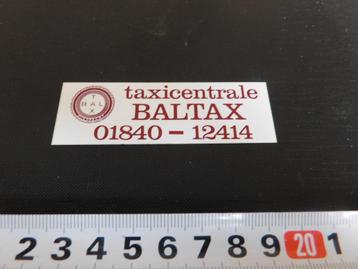sticker Sliedrecht  taxicentrale BALTAX 01840-12414  beschikbaar voor biedingen