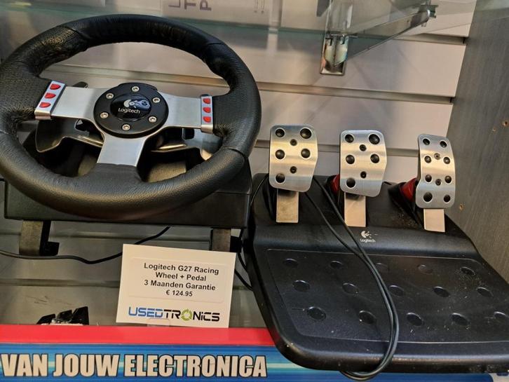 Logitech G27 Racing Wheel + Pedal, Computers en Software, Joysticks, Gebruikt, Ophalen of Verzenden