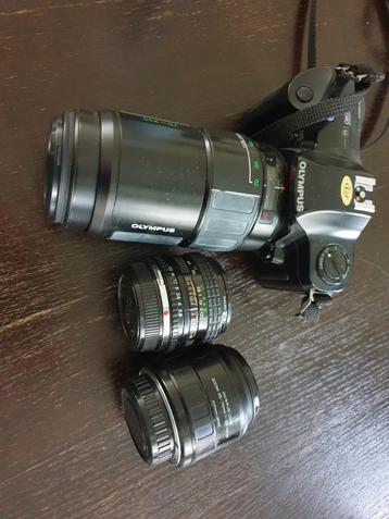 Olympus OM101 Power Focus + 3 lenzen beschikbaar voor biedingen