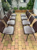 8 mooie stoelen lederlook, Overige materialen, Vijf, Zes of meer stoelen, Bruin, Zo goed als nieuw
