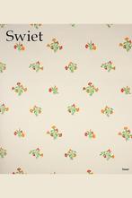 5052 wit bloemenbehang retro keuken vinyl jaren 80 swiet, Huis en Inrichting, Stoffering | Behang, Verzenden, Rood