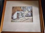 Aquarel vroedvrouw Drenthe gedateerd 1940 gesigneerd, Ophalen