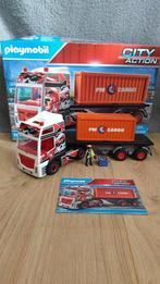 Playmobil city action truck met aanhanger 70771 container, Kinderen en Baby's, Speelgoed | Playmobil, Ophalen of Verzenden, Zo goed als nieuw