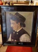 antiek Biedermeier portret trachten, Ophalen