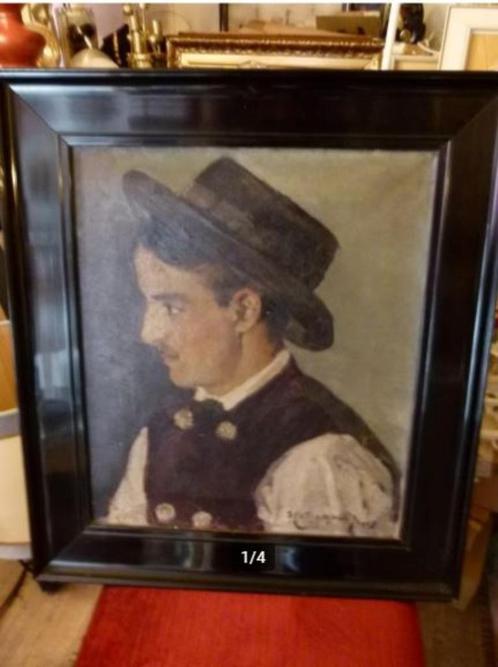 antiek Biedermeier portret trachten, Antiek en Kunst, Kunst | Schilderijen | Klassiek, Ophalen