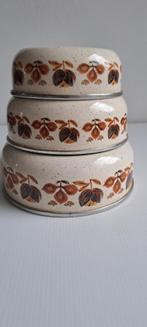 Vintage emaille schalenset jaren 60, Ophalen of Verzenden