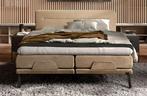NORMA new 1884 boxspring 160x200 zgan, Ophalen, Beige, Tweepersoons, Zo goed als nieuw