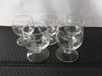 HENKES HOLLAND glaasjes op voet, 5 stuks, Ophalen of Verzenden, Zo goed als nieuw, Borrel- of Shotglas
