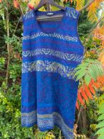 Prachtige mouwloze merinowollen jurk HIMALAYA mt XL, Verzenden, Zo goed als nieuw, Maat 46/48 (XL) of groter, Blauw