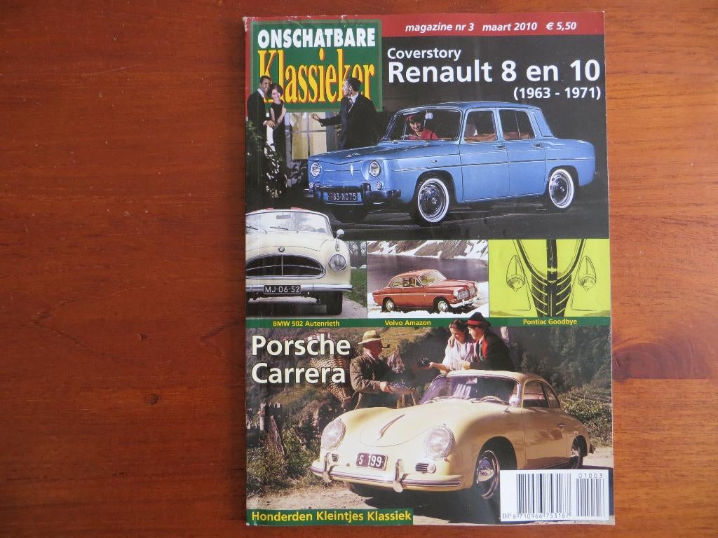 Onschatbare klassieker 3 2010 BMW 502, Renault 8, 10, Ophalen of Verzenden, Zo goed als nieuw, BMW