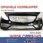W205 C205 S205 Mercedes C Klasse 63 AMG VOORBUMPER ZWART ORI, Gebruikt, Ophalen of Verzenden, Bumper, Mercedes-Benz