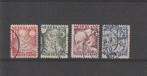 Nederland 1930, NVPH 232 t/m 235, Gestempeld., Verzenden, T/m 1940, Gestempeld