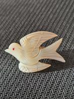 parelmoer vredes duif bros, Overige materialen, Gebruikt, Wit, Ophalen of Verzenden