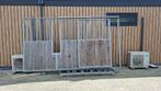 Voorwand met voeropening | 4000 x 2200 | Hardhout, Weidegang