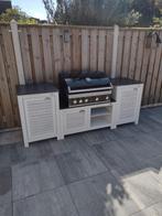 Fonteyn buitenkeuken wit met bbq Grandhall Maxim G5 barbecue, Ophalen, Gebruikt, Gas