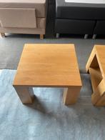 3x Degelijke salontafel van massief eiken., Ophalen of Verzenden