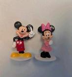 Mickey en Minnie - kleine plastic poppetjes/ pionnen, Ophalen of Verzenden, Mickey Mouse, Zo goed als nieuw, Beeldje of Figuurtje