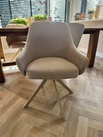4 nieuwe creme draai eetkamerstoelen, Huis en Inrichting, Stoelen, Ophalen, Zo goed als nieuw