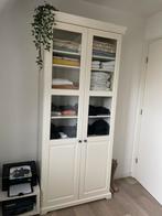 Witte Kast met Glazen Deuren - Liatorp, 100 tot 150 cm, Ophalen of Verzenden, Zo goed als nieuw, 150 tot 200 cm