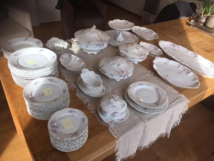 12 p Antiek dinerservies Rosenthal Sela Bavaria, Antiek en Kunst, Antiek | Servies compleet, Ophalen