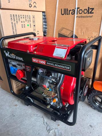 Walterstahl ws11000 diesel aggregaat 230v 380v nieuw beschikbaar voor biedingen