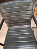 6 Antriciet grijze Eetkamerstoelen - Gratis Afhalen, Huis en Inrichting, Ophalen, Gebruikt, Metaal, Grijs