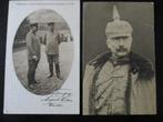 2x WO1 postkaart Kaiser Wilhelm II, Verzamelen, Verzenden, Landmacht, Duitsland, Foto of Poster