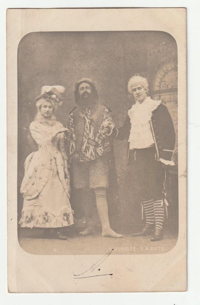 Fotokaart toneel / operette / opera door Theunisse Labots, Verzamelen, Ansichtkaarten | Themakaarten, Gelopen, Voor 1920, Cultuur en Media