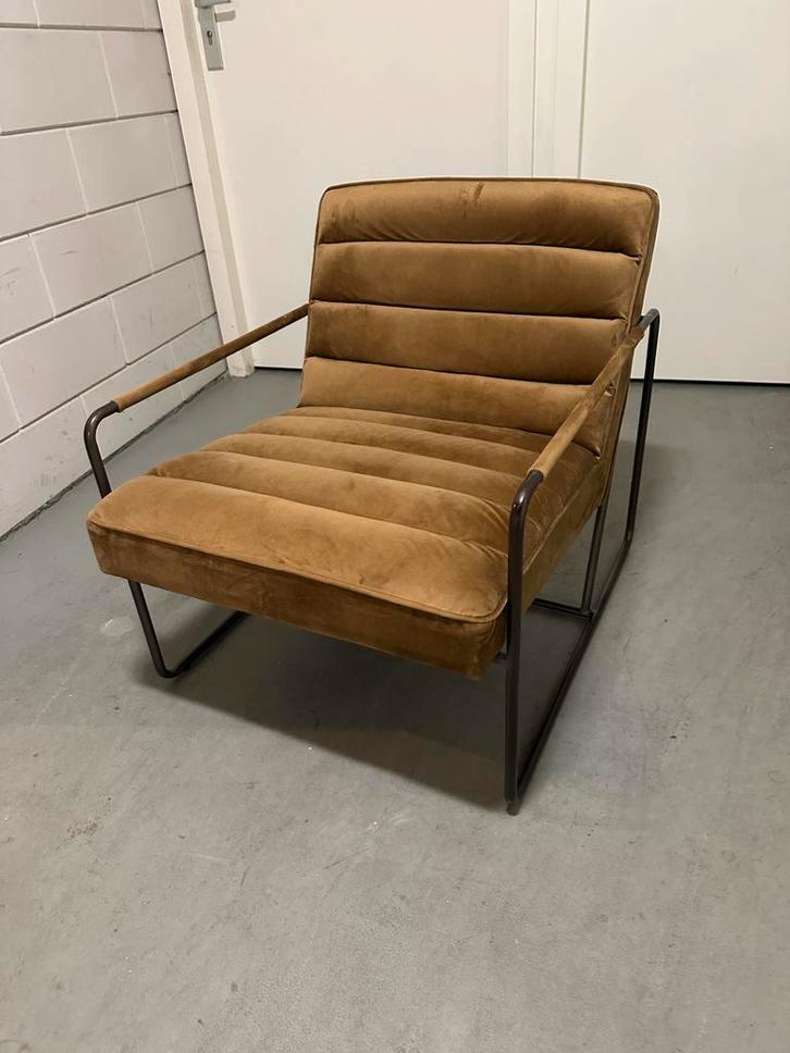 Light & Living - Stoel BANSUD, Huis en Inrichting, Fauteuils, Zo goed als nieuw, Metaal, 50 tot 75 cm, Minder dan 75 cm, Ophalen