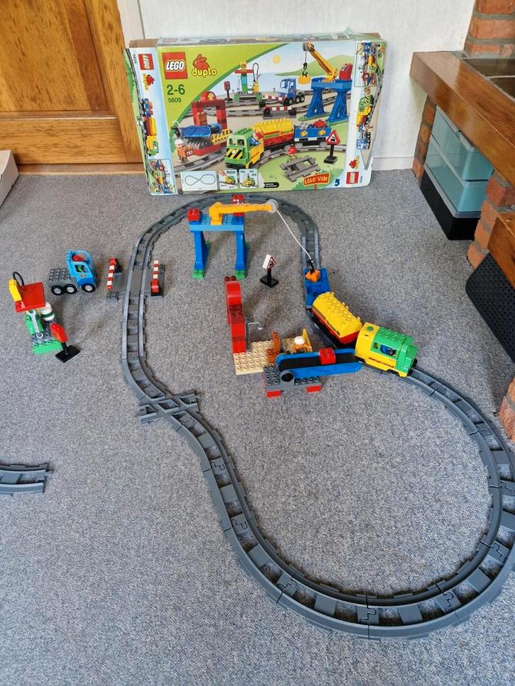 Duplo Trein Set 5609 - Compleet!, Kinderen en Baby's, Speelgoed | Duplo en Lego, Zo goed als nieuw, Duplo, Complete set, Ophalen