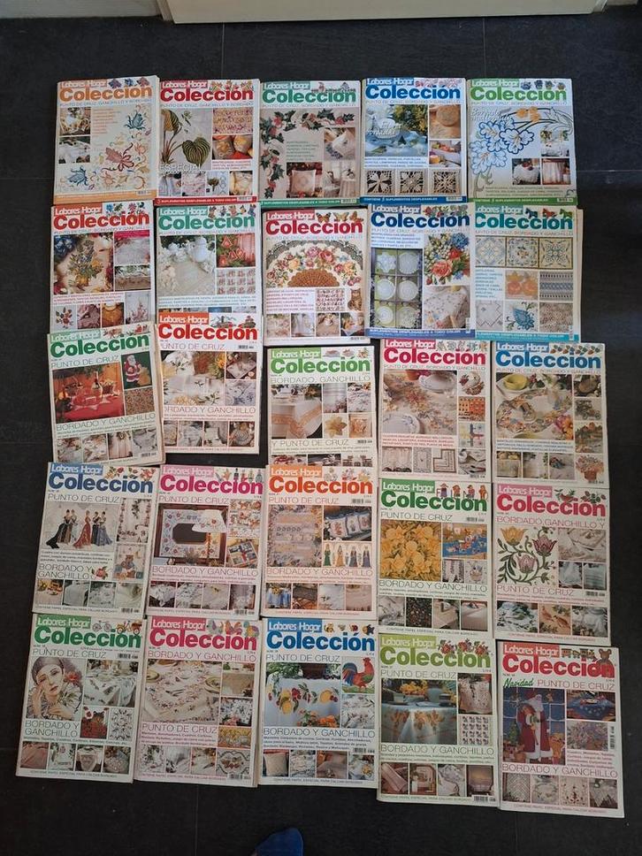 borduur tijdschrift 25 x labores del hogar punto de cruz, Hobby en Vrije tijd, Borduren en Borduurmachines, Gebruikt, Patroon