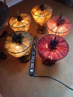 Stoffenlamp met kerstverlichting er in, Ophalen