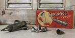 Vintage brocante slagroomspuit in originele doos JTR, Ophalen of Verzenden