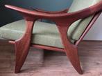 Vintage fauteuil de Ster Gelderland, Huis en Inrichting, Fauteuils, Ophalen, Hout, Minder dan 75 cm, Vintage mid-century tijdloos