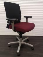 Bureaustoel Haworth Comforto zwart/bordeaux, Ophalen, Zo goed als nieuw, Zwart, Bureaustoel