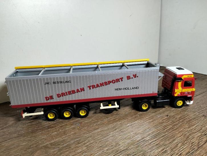 Te koop Volvo F12 Intercooler Jac. Besseling oplegger., Hobby en Vrije tijd, Modelauto's | 1:50, Zo goed als nieuw, Bus of Vrachtwagen