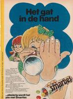 Retro reclame 1975 Smarties chocola spelletje met de hand, Verzamelen, Verzenden, Overige typen