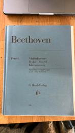 Beethoven violinkonzert d-dur opus 61 klavierauszug  urtext, Ophalen, Zo goed als nieuw, Artiest of Componist, Klassiek