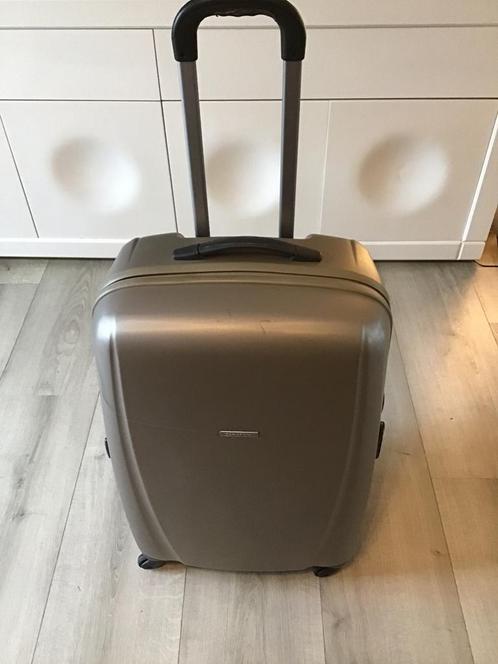 Mooie Samsonite Bright Lite Diamond Champagne Spinner 74 cm, Sieraden, Tassen en Uiterlijk, Koffers, Zo goed als nieuw, Zacht kunststof
