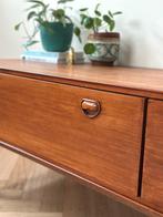 Vintage dressoir Fristho lowboard teak hout jaren 50/60, Ophalen, 150 tot 200 cm, Teakhout, Met lade(s)