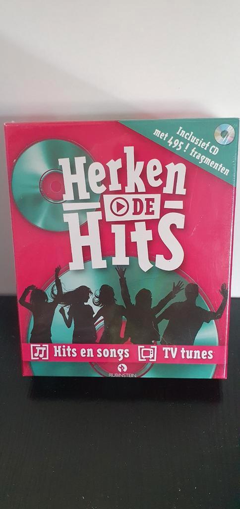 Herken de Hits - Muziekspel met CD - Nieuw, Cd's en Dvd's, Cd's | Kinderen en Jeugd, Nieuw in verpakking, Muziek, 6 tot 9 jaar